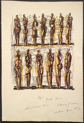 Henry Moore Thirteen Standing Figures