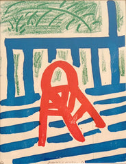David Hockney The Red Chair 1986