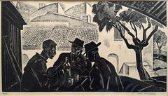 Iain MacNab Le Gouter Woodcut