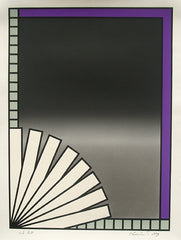 Nicholas Krushenick Pop Art print for sale, Shell, 1979