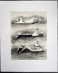 Henry Moore lithograph Figures in Snow