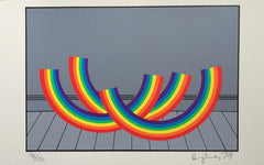 Patrick Hughes Rainbow on Floor