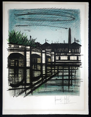 Le Pont de la Concorde lithograph Buffet
