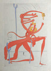 Salvador Dali Figure Rouge from Quevedo